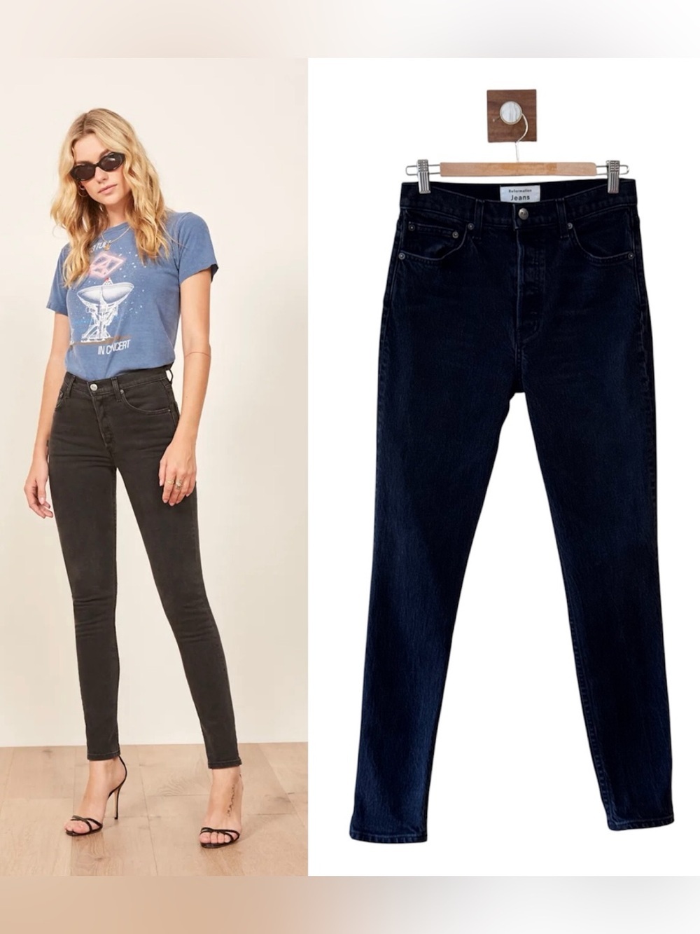 Reformation Serena High Skinny Jean in Erie Wash Size 28